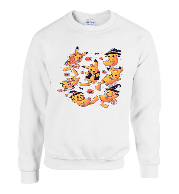 halloween pikachu Fehér Férfi Pulóver
