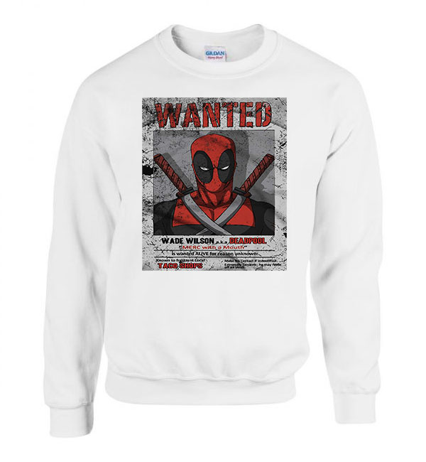 deadpool wade wilson Fehér Férfi Pulóver