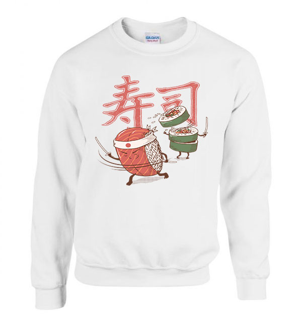 sushi szusi Fehér Férfi Pulóver