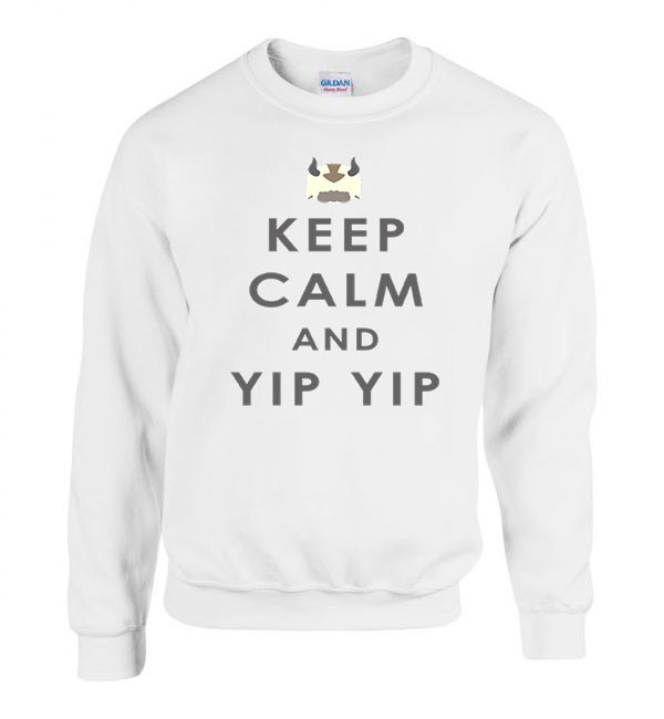 avatar appa yip yip Fehér Férfi Pulóver