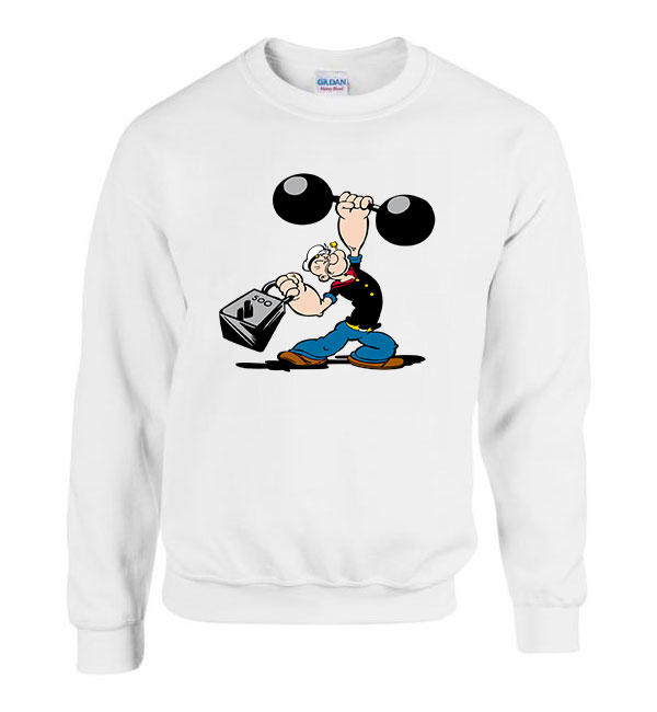 Popeye Kondi Fehér Férfi Pulóver