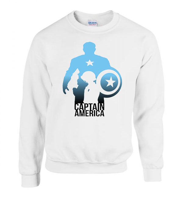 amerika kapitány captain america Fehér Férfi Pulóver