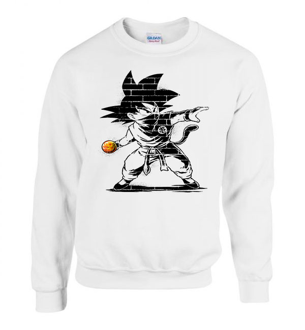 son goku dragon ball Fehér Férfi Pulóver