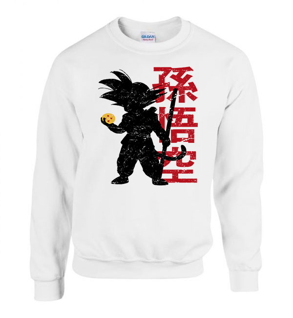 dragon ball son goku Fehér Férfi Pulóver