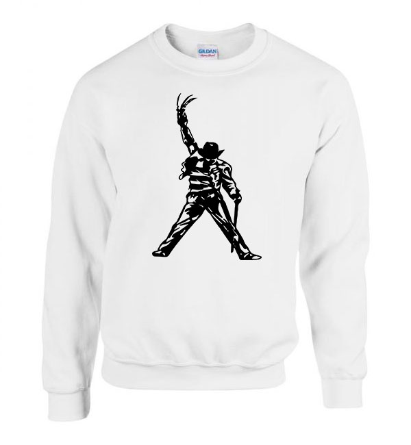freddy krueger Fehér Férfi Pulóver