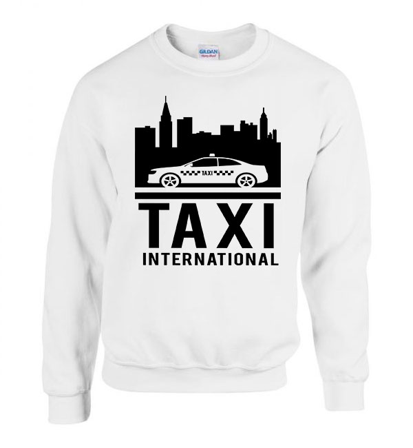 Taxis taxi Fehér Férfi Pulóver