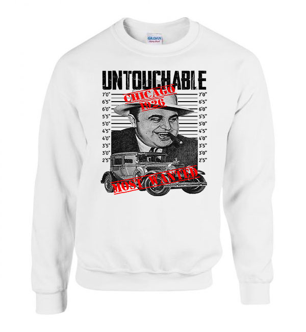 Al Capone Fehér Férfi Pulóver