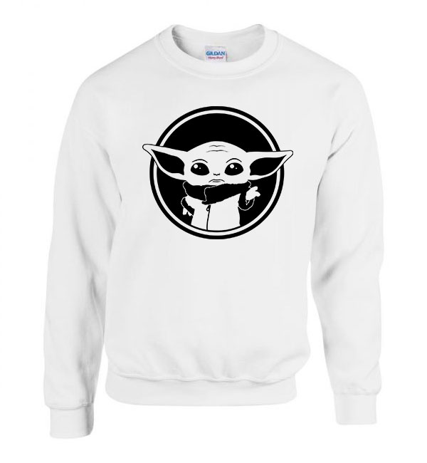 mandalorian baba yoda Fehér Férfi Pulóver
