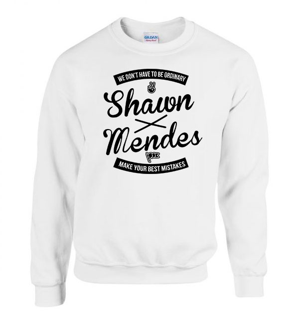 Shawn Mendes Fehér Férfi Pulóver