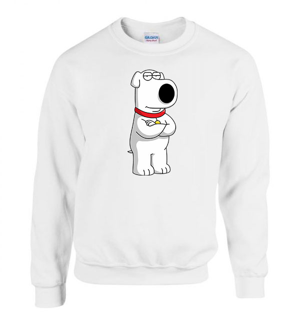 brian family guy Fehér Férfi Pulóver