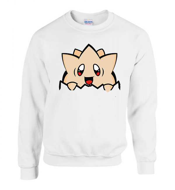 Pokemon Togepi Fehér Férfi Pulóver