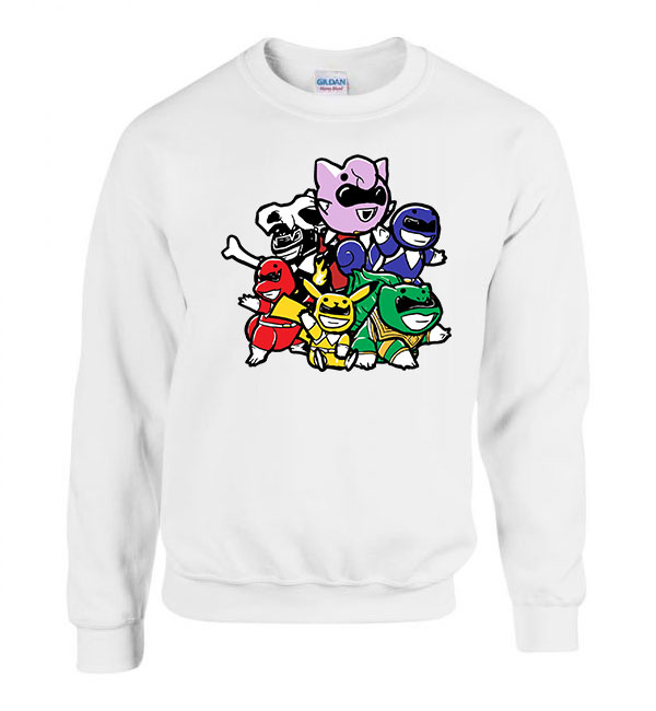 pokemon power rangers Fehér Férfi Pulóver
