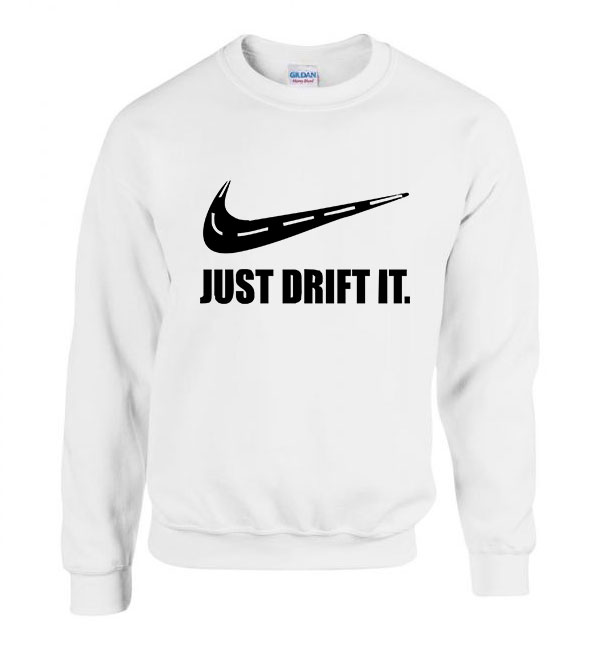 driftelés autós autó drift Fehér Férfi Pulóver