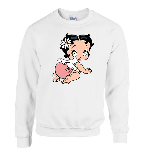 betty boop Fehér Férfi Pulóver