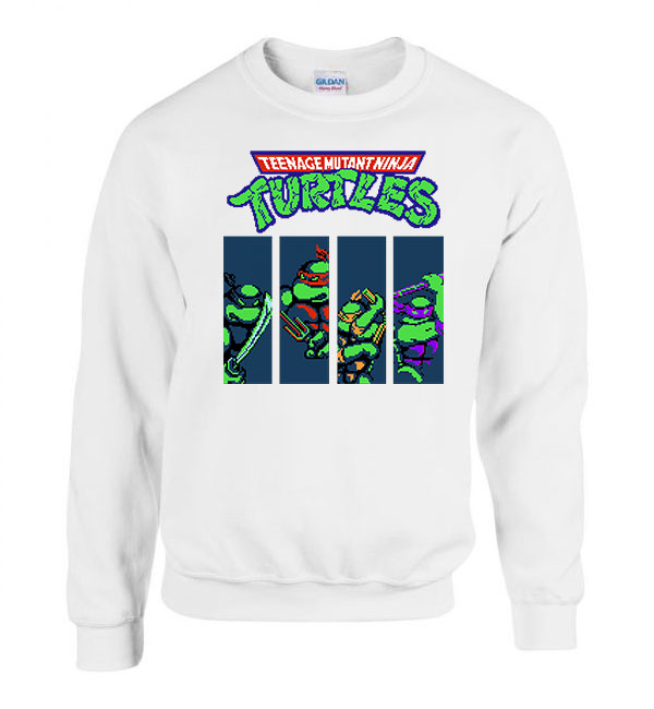 Tini Ninja Teknőcök tmnt Fehér Férfi Pulóver