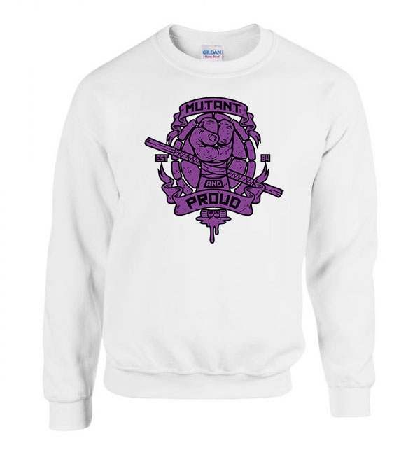 tini ninja teknőcök tmnt donatello Fehér Férfi Pulóver
