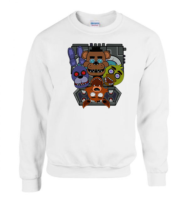 Five Nights At Freddy's Fehér Férfi Pulóver