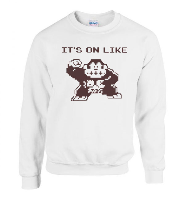 Donky Kong Fehér Férfi Pulóver