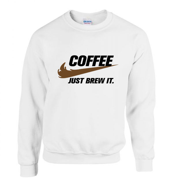 kávé coffe Fehér Férfi Pulóver