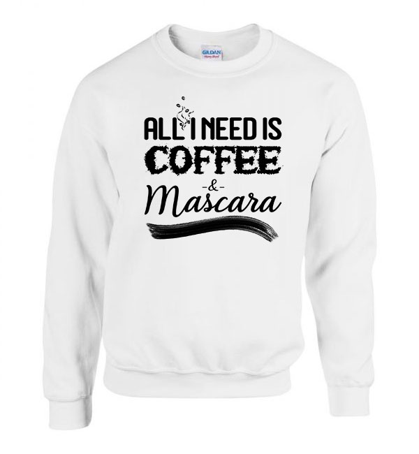 kávé coffee mascara Fehér Férfi Pulóver
