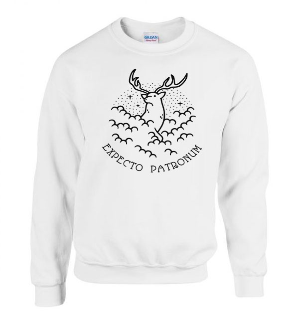 harry potter expecto patronum Fehér Férfi Pulóver