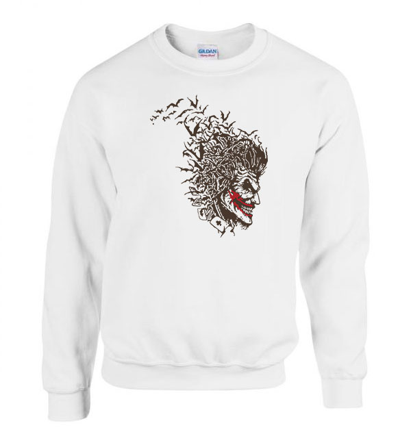 Joker Fehér Férfi Pulóver