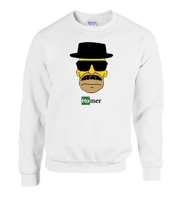 homer simpson breaking bad heisenberg Fehér Férfi Pulóver
