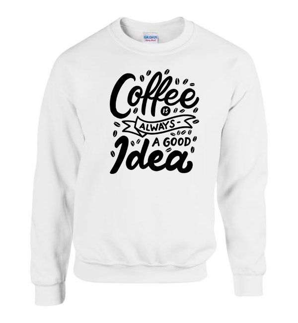 coffee kávé Fehér Férfi Pulóver