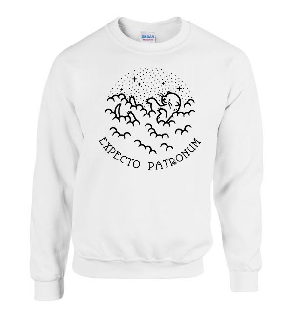 Harry Potter Patronus Fehér Férfi Pulóver