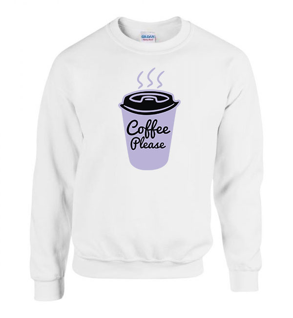 coffee kávé Fehér Férfi Pulóver