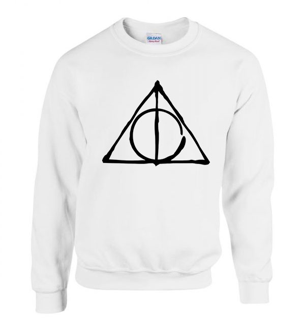 harry potter halál ereklyéi Fehér Férfi Pulóver