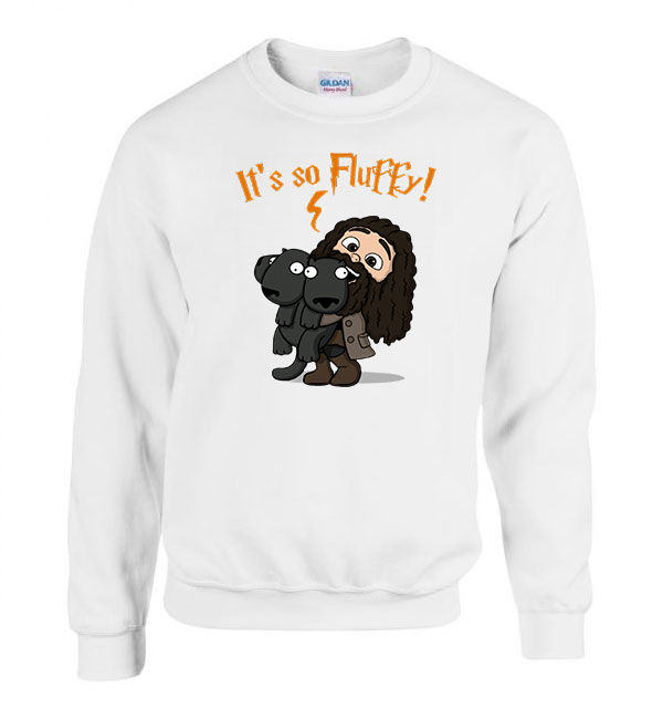 harry potter hagrid bolyhoska Fehér Férfi Pulóver