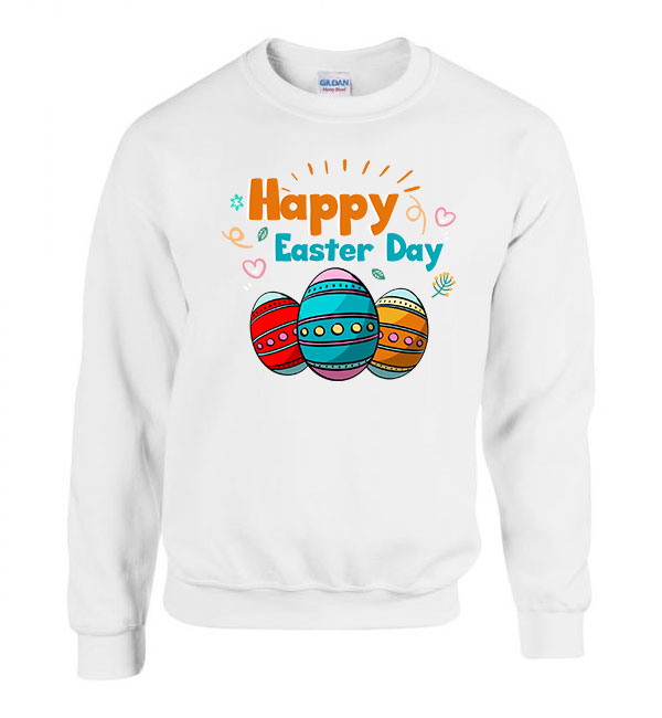 happy easter húsvét Fehér Férfi Pulóver