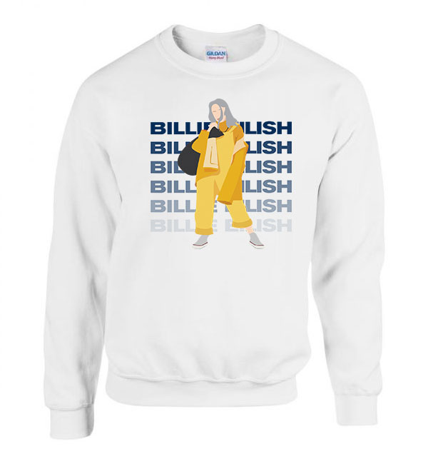 billie eilish Fehér Férfi Pulóver