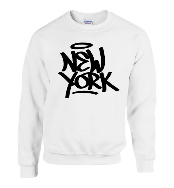new york Fehér Férfi Pulóver