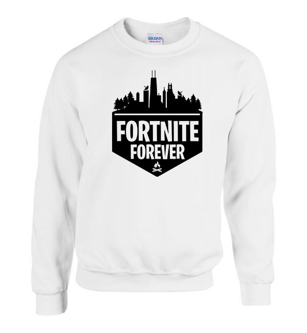 fortnite forever Fehér Férfi Pulóver