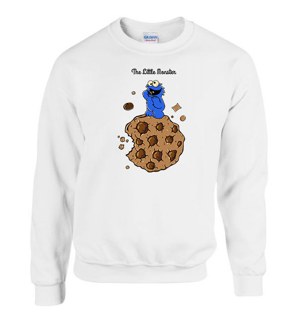 sütiszörny cookie monster Fehér Férfi Pulóver
