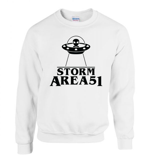 area 51 51 es körzet ufo Fehér Férfi Pulóver