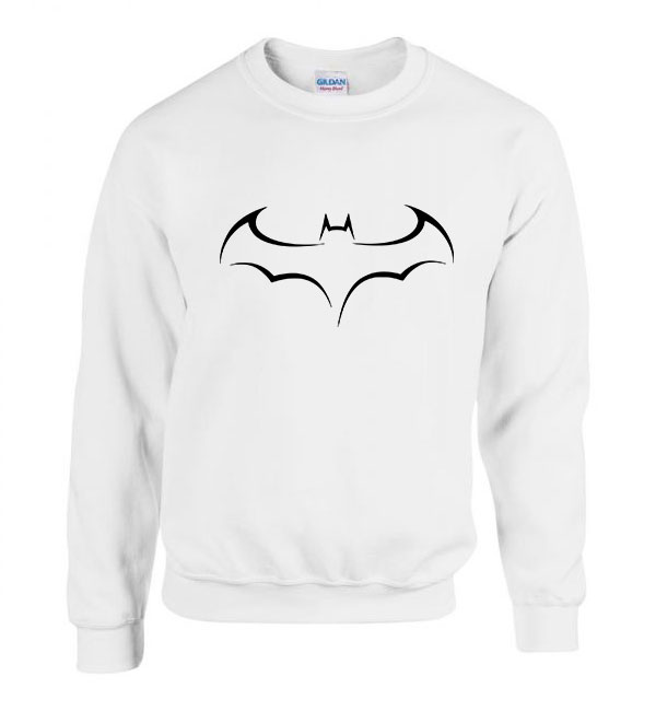 Batman Fehér Férfi Pulóver