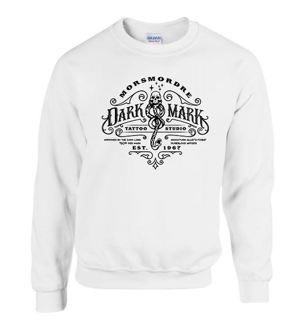 dark mark harry potter Fehér Férfi Pulóver