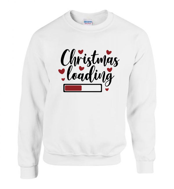 karácsony christmas karácsonyos Fehér Férfi Pulóver