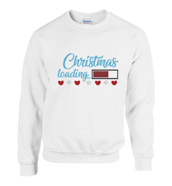karácsony christmas karácsonyos Fehér Férfi Pulóver
