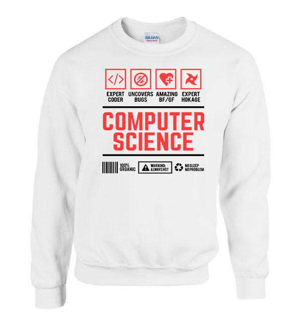 programozás programozó Fehér Férfi Pulóver