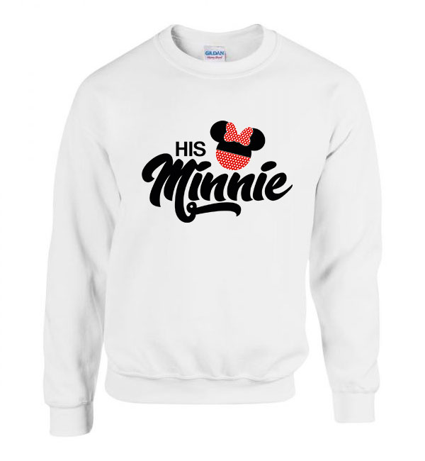 his minnie páros pároknak Fehér Férfi Pulóver