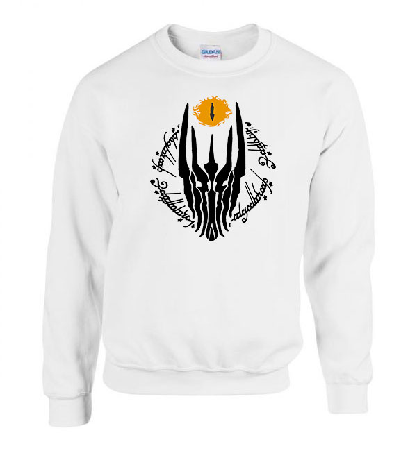gyűrűk ura mordor szauron Fehér Férfi Pulóver
