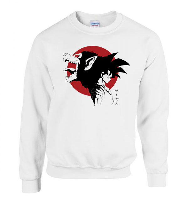 dragon ball son goku Fehér Férfi Pulóver