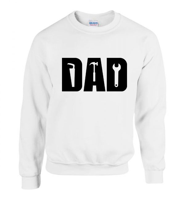 apa apáknak apák napja dad Fehér Férfi Pulóver