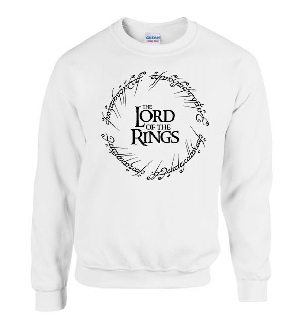 gyűrűk ura the lord of the rings Fehér Férfi Pulóver