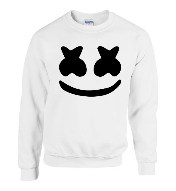 Marshmello Fehér Férfi Pulóver
