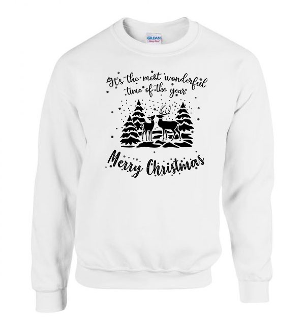 merry christmas karácsony Fehér Férfi Pulóver